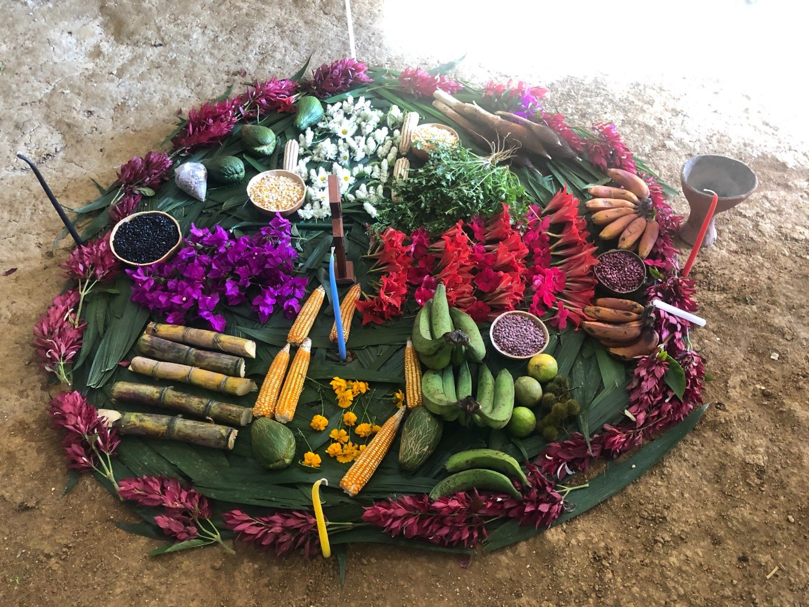 El altar maya, alimentos entre la tierra y el cielo